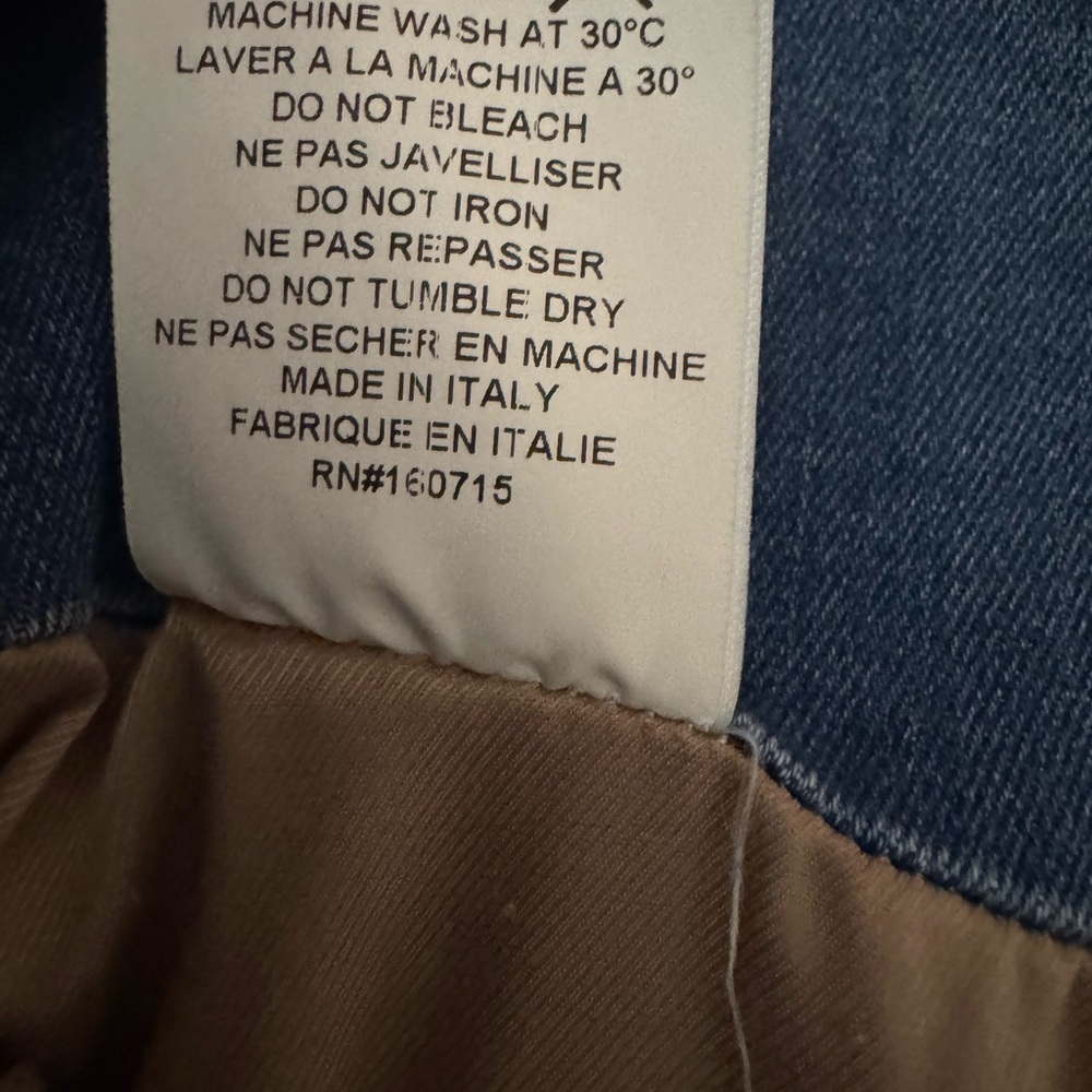 Retrofête Blue Ruched Denim Mini Skirt – Size S – NWOT - Picture 4 of 7